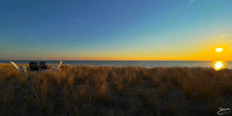 Quiet Winter Beach Sunrise