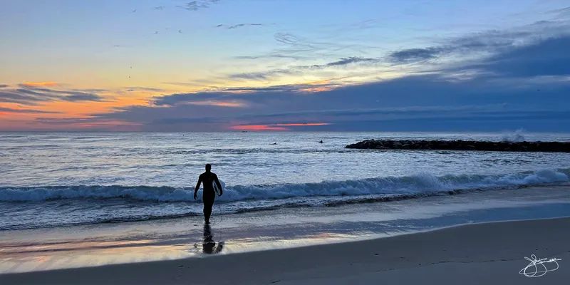 Surfing at Dawn