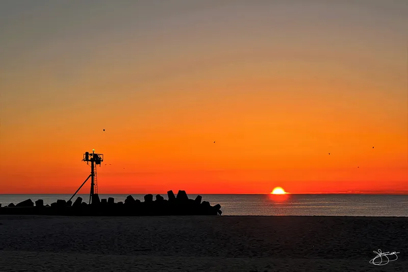 Sunrise on a Still and Calm Atlantic Ocean