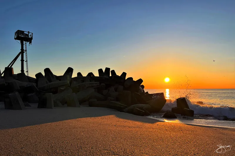 Glowing Sand on the Beach
