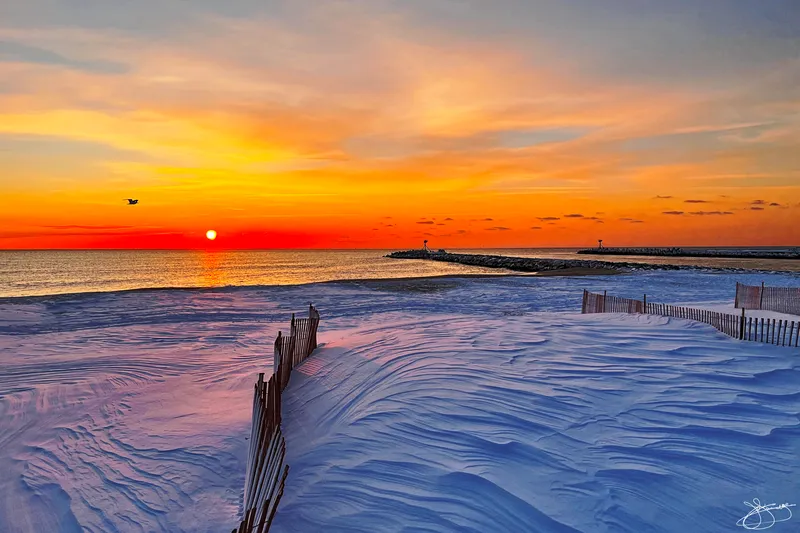 Light and Wind Play With Snow