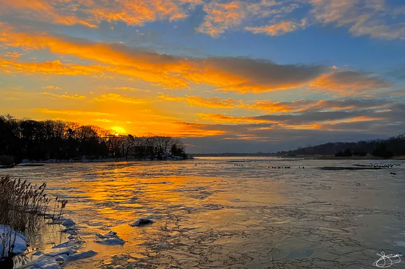 Frozen sunrise on Shark River