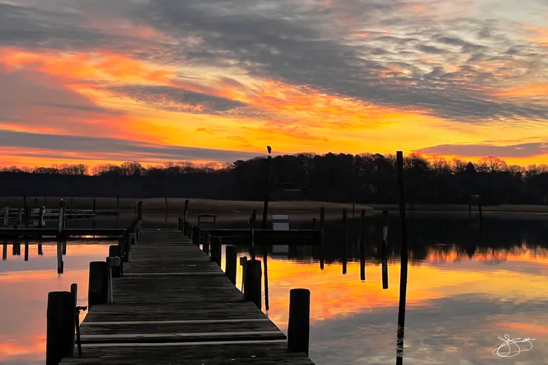 Winter Morning Sky Reflecting on the River