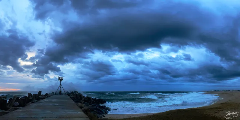 Stormy Sea and rough surf