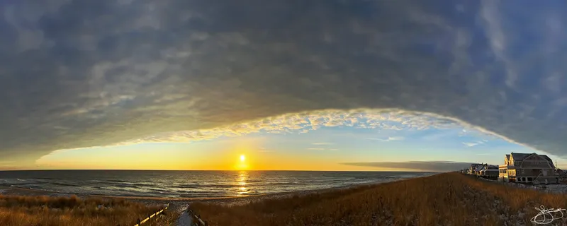 Storm Cloud Cap Over Mantoloking Beach