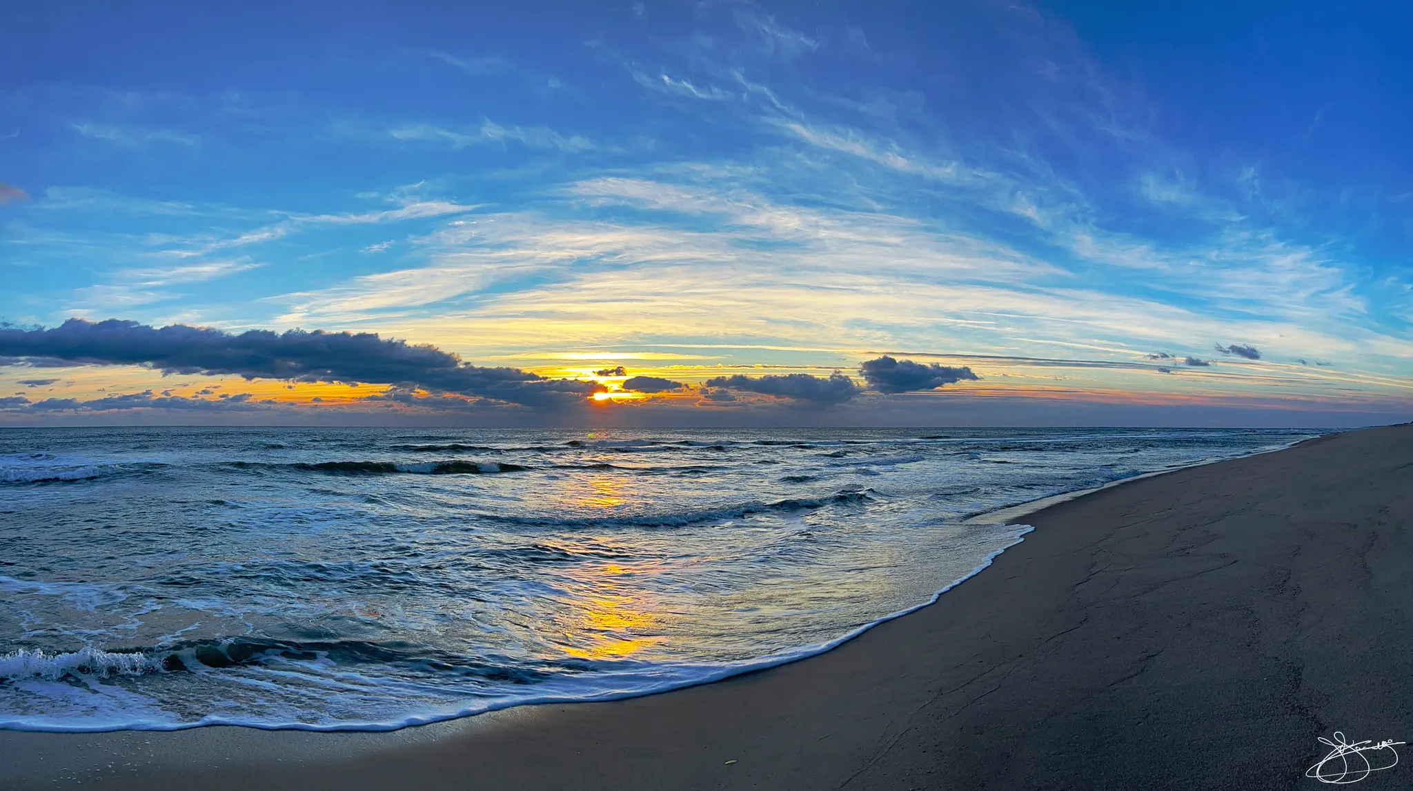 A Blue Winter Sky at Sunrise