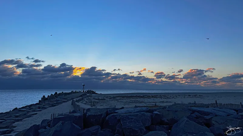 Winter Dawn on the Manasquan inlet