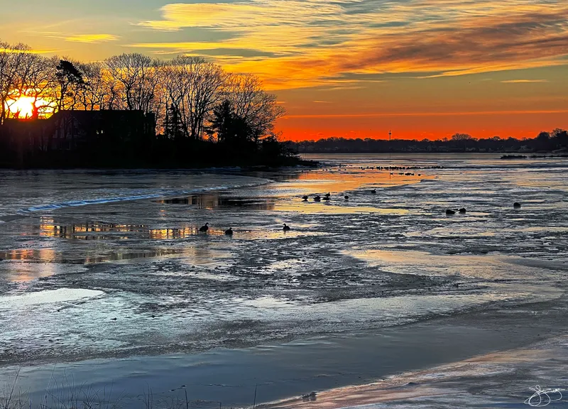 Sunrise on an Icy Shark River